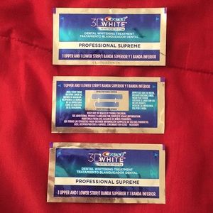 6 teeth whitening strips Crest White